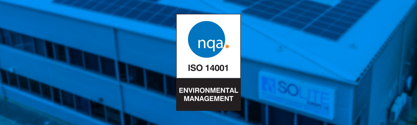 Solite has been independently inspected and certified to ISO 14001:2015 gallery image