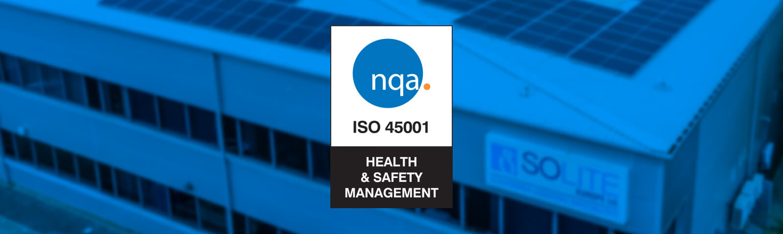 Solite has been independently inspected and certified to ISO 45001:2018 gallery image